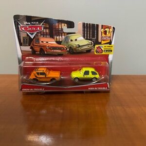 Disney Pixar Cars Grem & Acer Die-Cast Toy Set - Orange & Lime